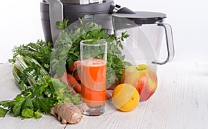 Freshly squeezed vegetable juices