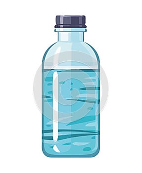 Freshness in a bottle Purified water symbol