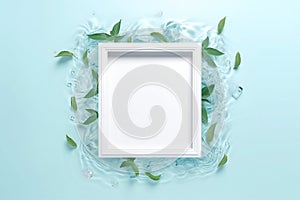 Freshness Design Wet Frame or Border with Water