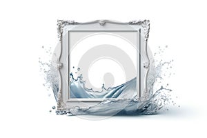 Freshness Design Wet Frame or Border with Water