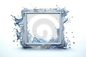 Freshness Design Wet Frame or Border with Water