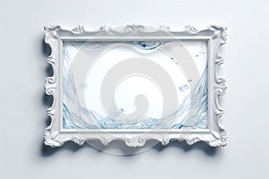 Freshness Design Wet Frame or Border with Water