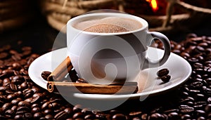 Freshness and heat enhance the aroma of scented coffee beans generated by AI