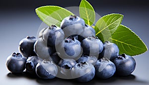 Freshness of nature gourmet blueberry, raspberry, huckleberry, currant generated by AI