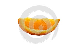 Freshness orange mandarin peeled are section isolated on white