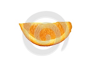Freshness orange mandarin peeled are section isolated on white