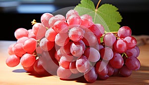 Freshness and ripeness of grape fruit in nature generated by AI