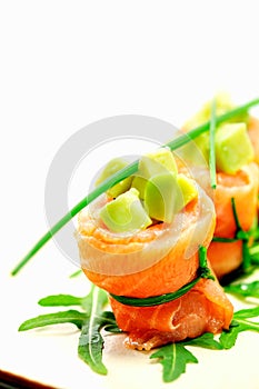 Freshness salmon salad