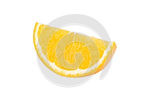 Freshness  sliced orange fruit isolated white background