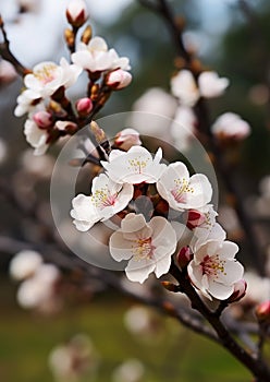 Freshness of springtime flower blossoms, nature beauty in pink generated by AI