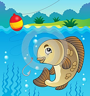 Freshwater fish theme image 1