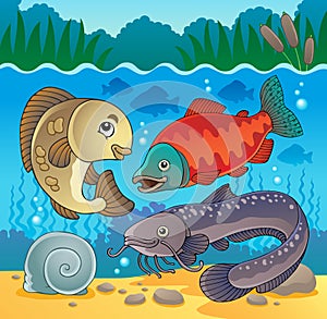 Freshwater fish theme image 5