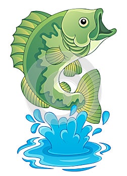 Freshwater fish theme image 6