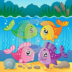 Freshwater fish theme image 7