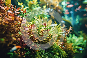 Freshwater Planted Aquarium, Aquascaping, Underwater Landscape Nature Forest Style, Aquarium Tank