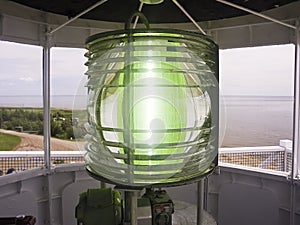 Fresnel Lens atop West Point Light photo