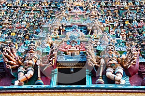 Fresque of an hindu temple