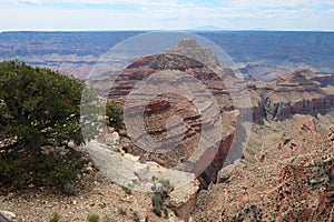 Freya Castle Formation Seen from Cape Royal Trail Grand Canyon photo