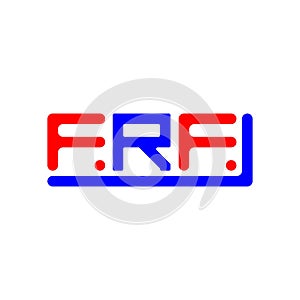FRF letter logo creative design with vector graphic, FRF