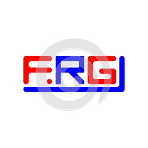 FRG letter logo creative design with vector graphic, FRG