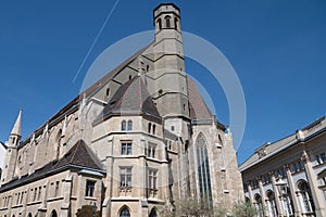 Friars Minor Conventual Church or Minoritenkirche in Vienna Austria