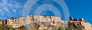 Frias Spain panoramic view of beautiful hilltop town photo