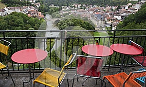 Fribourg colorful tables