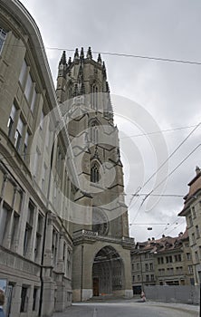 Fribourg Swiss Gothic cathedral