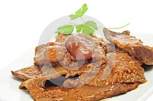 Fricando, a beef stew typical of Catalonia