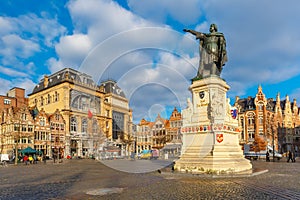 Viernes El mercado en soleado manana Bélgica 