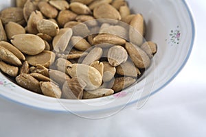 Fried Almonds On A Bowl, detail