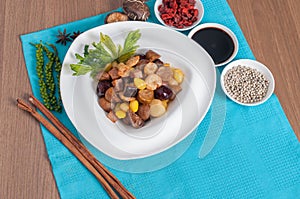 Fried assorted five kind of Chinese nuts