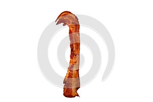Fried bacon slice