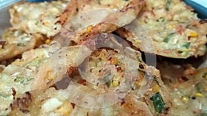 Fried bakwan from Indonesian