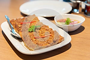 Fried Bread with Minced Pork Spread