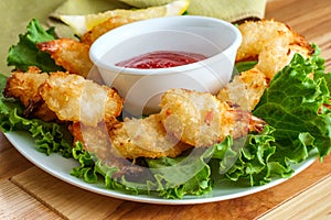 Fried Butterfly Coconut Shrimp