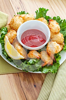 Fried Butterfly Coconut Shrimp