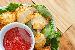 Fried Butterfly Coconut Shrimp