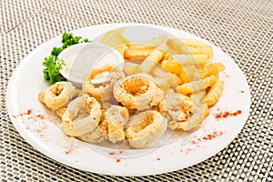 Fried calamari