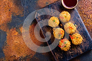 Fried cheese balls