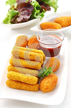 Fried cheese sticks