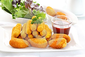 Fried cheese sticks