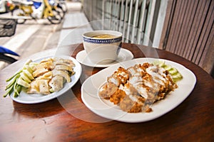 Fried chicken and Boiled chicken