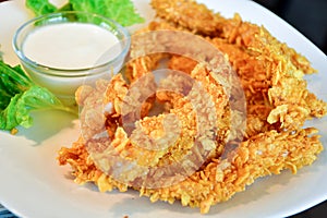 Crispy Fried chicken with cornflakes