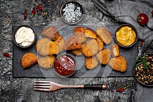 Fried chicken breast - nuggets