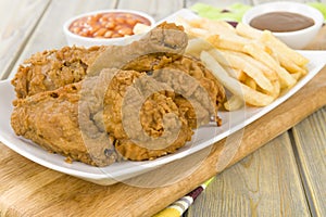 Fried Chicken & Chips