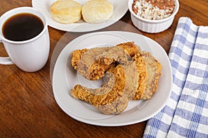 Fried Chicken Dinner and Coffee