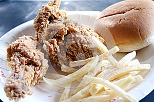 Fried chicken & French fries