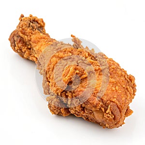 Fried chicken isolated on white background photo