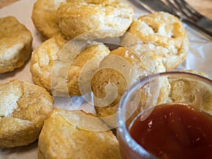 Fried chicken nuggets